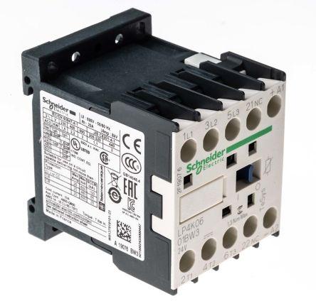 Schneider Electric TeSys K LP4K Contactor, 24 V dc Coil, 3 Pole, 6 A, 3 kW, 3NO