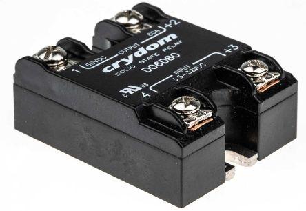 Sensata/Crydom D06D Series Solid State Relay, 80 A Load, Surface Mount, 60 V dc Load, 32 V Control, D06D80