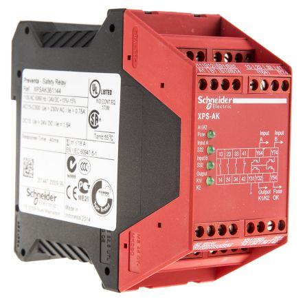 FIXED TERMINAL SAFETY RELAY,24VDC/110VAC