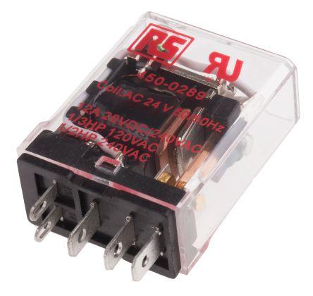 LED INDICATING RELAY, 15A SPDT 24VAC