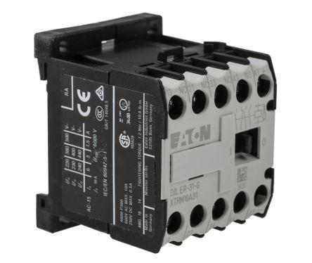 Eaton xStart Contactor, 24 V dc Coil, 4 Pole, 3 A, 3NO + 1NC