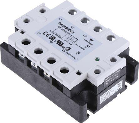 Carlo Gavazzi Solid State Relay, 55 A rms Load, Panel Mount, 660 V Load, 32 V Control, RZ3A60D55