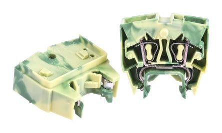 WAGO264-727 264 Series Earth Terminal Block, 2.5mm², Single-Level, Cage Clamp Termination