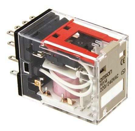 4PDT STD RELAY W/O LED,5A 220/240VAC