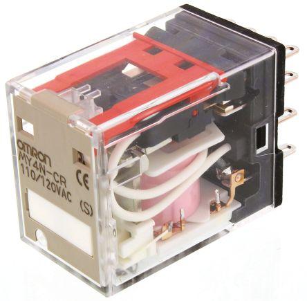 4PDT PLUG-IN RELAY,5A 110/120VAC COIL