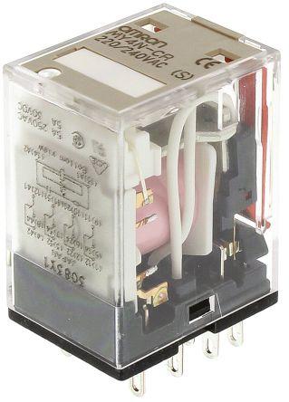 4PDT PLUG-IN RELAY,5A 220/240VAC COIL