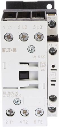 Eaton xStart Contactor, 24 V dc Coil, 3 Pole, 25 A, 11 kW, 3NO