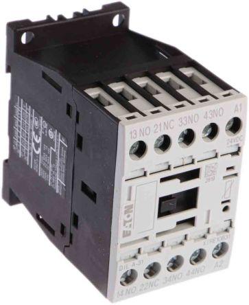 Eaton xStart Contactor, 24 V dc Coil, 4 Pole, 4 A, 3NO + 1NC