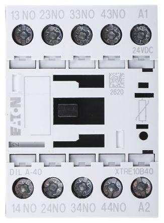 Eaton xStart Contactor, 24 V dc Coil, 4 Pole, 4 A, 4NO