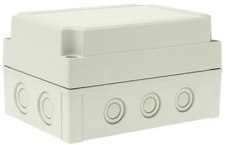 Fibox Grey Polycarbonate Enclosure, IP66, IP67, Grey Lid, 180 x 130 x 100mm