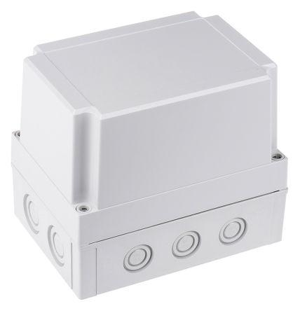 Fibox Grey Polycarbonate Enclosure, IP66, IP67, Grey Lid, 180 x 130 x 150mm