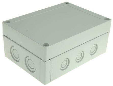 Fibox Grey Polycarbonate Enclosure, IP66, IP67, Grey Lid, 180 x 130 x 75mm