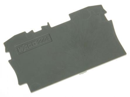 WAGO TOPJOB S, 2004 Series End and Intermediate Plate for Use with 2004 Series Terminal Blocks