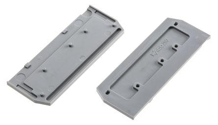 WAGO 280 Series End and Intermediate Plate for Use with 280 Series Disconnect Terminal Blocks
