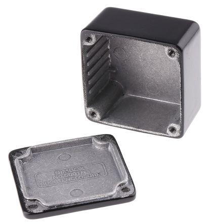 CAMDENBOSS 5000 Series Black Die Cast Aluminium Enclosure, IP54, Black Lid, 50 x 50 x 31mm