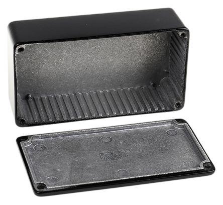 CAMDENBOSS 5000 Series Black Die Cast Aluminium Enclosure, IP54, Black Lid, 120 x 66 x 40mm