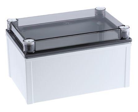 Fibox CAB PCQ Series Polycarbonate Wall Box, IP66, IP67, Viewing Window, 172 mm x 198 mm x 298mm