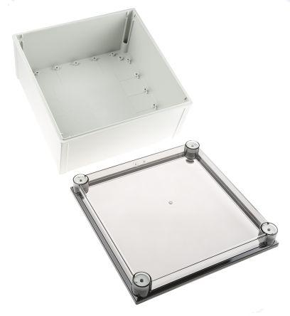 Fibox CAB PCQ Series Polycarbonate Wall Box, IP66, IP67, Viewing Window, 172 mm x 298 mm x 298mm