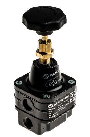 Norgren G 1/4 Pneumatic Regulator - 0.4bar to 10bar, 1/4in, 14bar max. input