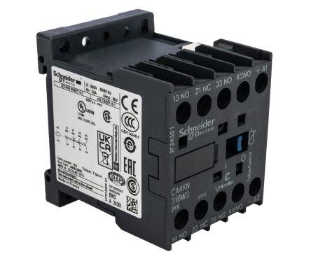 Schneider Electric Control Relay - 3NO + 1NC, 10 A Contact Rating, TeSys K