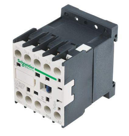 Schneider Electric TeSys K LC1K Contactor, 24 V ac Coil, 4 Pole, 9 A, 24 V Control, 4NO