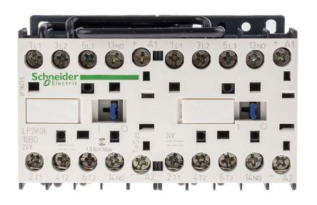 Schneider Electric TeSys K LP2K Reversing Contactor, 24 V dc Coil, 3 Pole, 6 A, 3 kW, 3NO