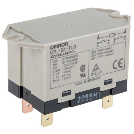 RELAY DPST-NO QUICK-CONNECT,25A 24VAC