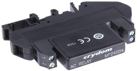 Sensata/Crydom DRA1-MP Series Solid State Interface Relay, 32 V Control, 4 A rms Load, DIN Rail Mount, DRA1-MP240D4