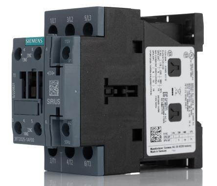 Siemens SIRIUS Innovation 3RT2 Contactor, 110 V ac Coil, 3 Pole, 16 A, 7.5 kW, 3NO