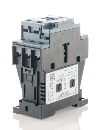 Siemens SIRIUS Innovation 3RT2 Contactor, 24 V dc Coil, 3 Pole, 17 A, 7.5 kW, 3NO