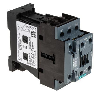 Siemens SIRIUS Innovation 3RT2 Contactor, 24 V dc Coil, 3 Pole, 38 A, 18.5 kW, 3NO