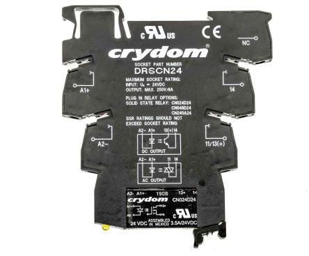 Sensata/Crydom Solid State Interface Relay, 30 V dc Control, 3.5 A Load, DIN Rail Mount, DRA-CN024D24