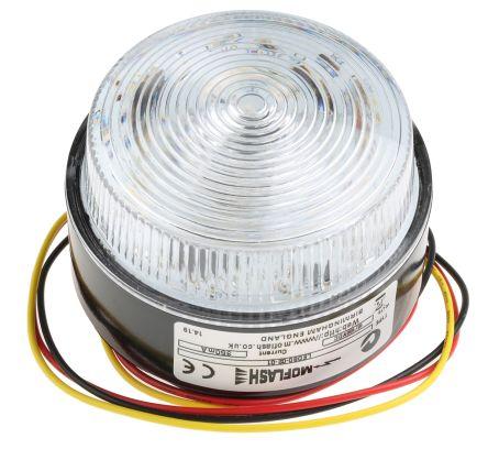 LED Beacon 10-100Vdc steady/flash amber
