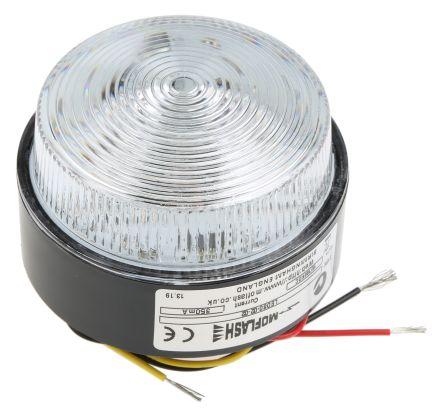 LED Beacon 10-100Vdc steady/flash red