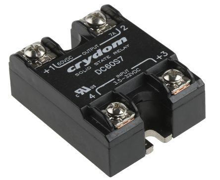 Sensata/Crydom Solid State Relay, 7 A Load, Surface Mount, 60 V dc Load, 32 V dc Control, DC60S7