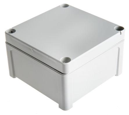 Fibox TEMPO Series Grey ABS Enclosure, IP65, Grey Lid, 110 x 110 x 65mm