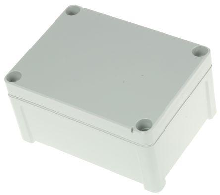 Fibox TEMPO Series Grey ABS Enclosure, IP65, Grey Lid, 130 x 95 x 65mm