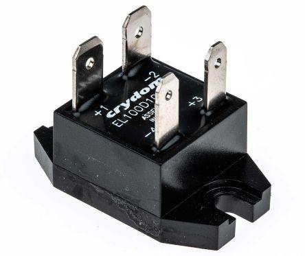 Sensata/Crydom EL Series Solid State Relay, 10 A Load, Panel Mount, 100 V dc Load, 27 V dc Control, EL100D10-24