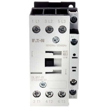 Eaton xStart Contactor, 110 V ac Coil, 3 Pole, 17 A, 7.5 kW, 3NO