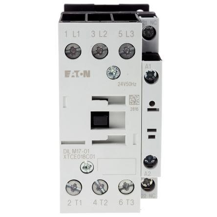 Eaton xStart Contactor, 24 V ac Coil, 3 Pole, 17 A, 7.5 kW, 3NO