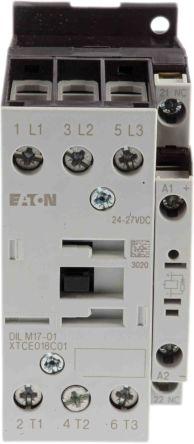 Eaton xStart Contactor, 24 V dc Coil, 3 Pole, 17 A, 7.5 kW, 3NO