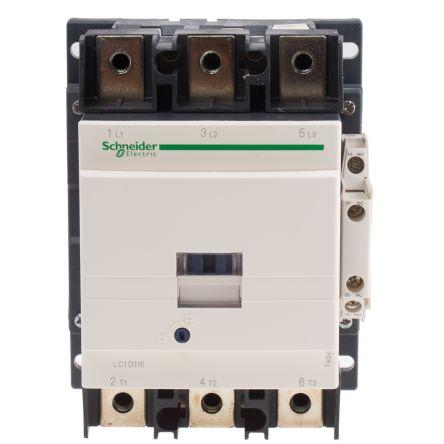 Schneider Electric TeSys D LC1D Contactor, 48 V ac Coil, 3 Pole, 115 A, 3NO