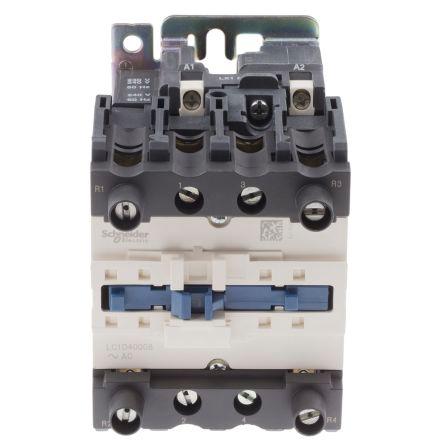 Schneider Electric TeSys D LC1D Contactor, 230 V ac Coil, 4 Pole, 60 A, 2NO + 2NC