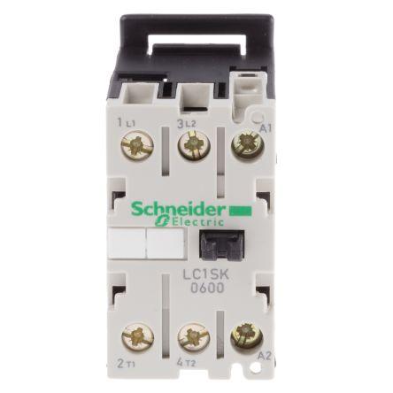 Schneider Electric TeSys SK LC1S Contactor, 240 V ac Coil, 2 Pole, 6 A, 2NO