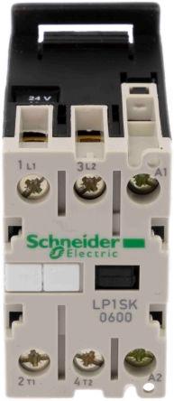 Schneider Electric TeSys SK LP1S Contactor, 24 V dc Coil, 2 Pole, 12 A, 24 V dc Control, 2NO