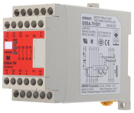 TWO HAND CONTROL RELAY,3PST-NO,TYPE IIIC