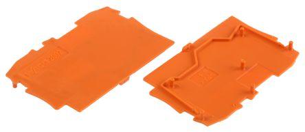 WAGO TOPJOB S, 2002 Series End and Intermediate Plate for Use with 2002 Series Terminal Blocks, IECEx