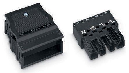 WAGO 770 Series Distribution Block, 4-Pole, Male, 8-Way, 25A