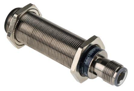 Telemecanique Sensors Ultrasonic Barrel-Style Proximity Sensor, M18 x 1, 3 - 50 mm Detection, PNP Output, 12