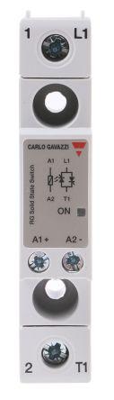 Carlo Gavazzi Solid State Relay, 25 A Load, Panel Mount, 240 V ac Load, 32 V dc Control, RGS1A23D25KKE